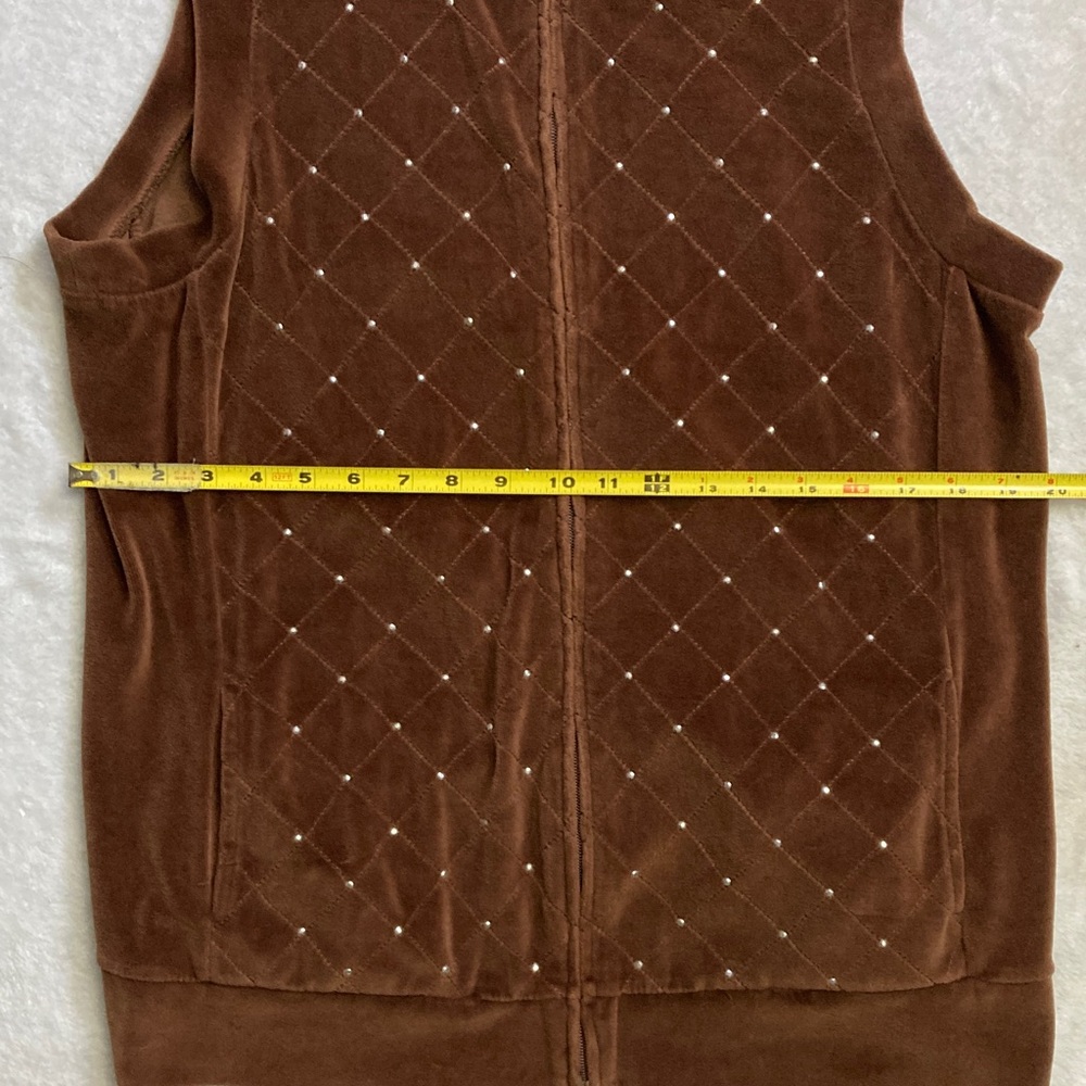Quacker Factory Brown Vest - Picture 4 of 8